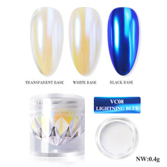 Nail Chrome Powder - VC08 Lightning Blue