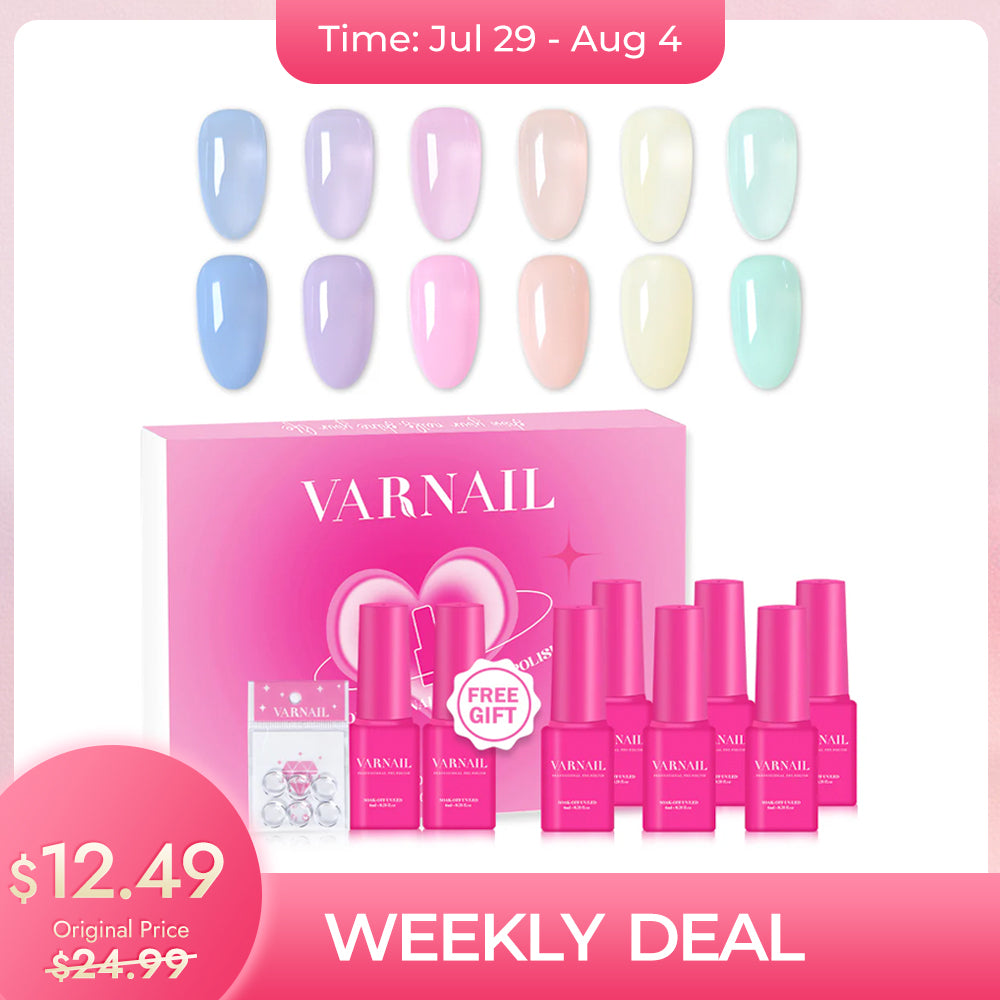 Weekly Deal : 50% OFF⚡️ MINI Jelly Gel Polish Set S16 Pastel Sugar