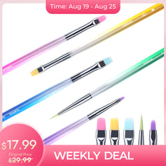 Weekly Deal : 40% OFF⚡️Rainbow Nail Art Brush Set