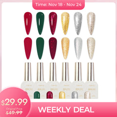 Weekly Deal : 40% OFF⚡️Hema-Free Color Gel Polish Set - S25 Merry Christmas