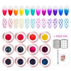 NEW! 🌈 3-in-1 Stamping Ombre Paint Gel Set (Hema-Free) - Tinted Glass（45% OFF + FREE Gifts ,⚡️Limited Time )