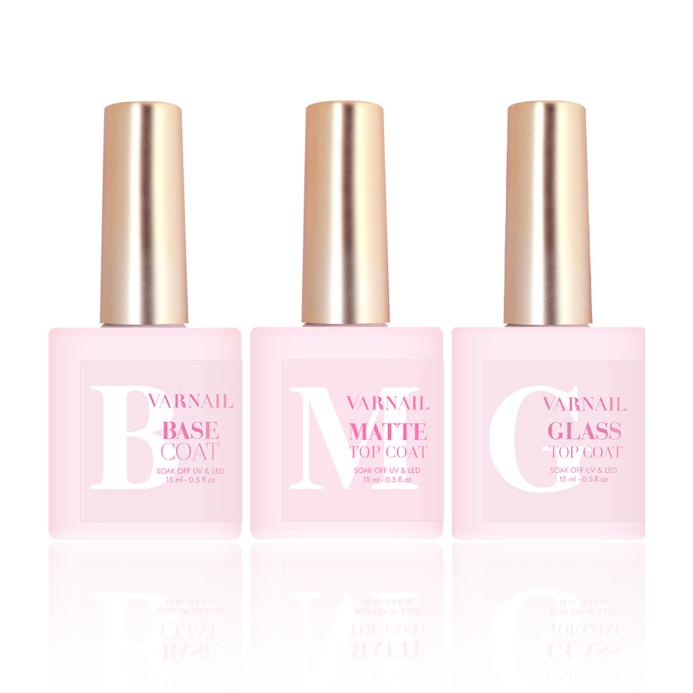 Base, Gloss & Matte Top Coat Set