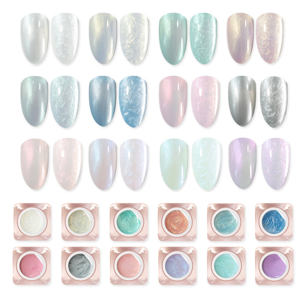Amazon.com: modelones Pearl Gel Nail Polish, 15 ML Glitter