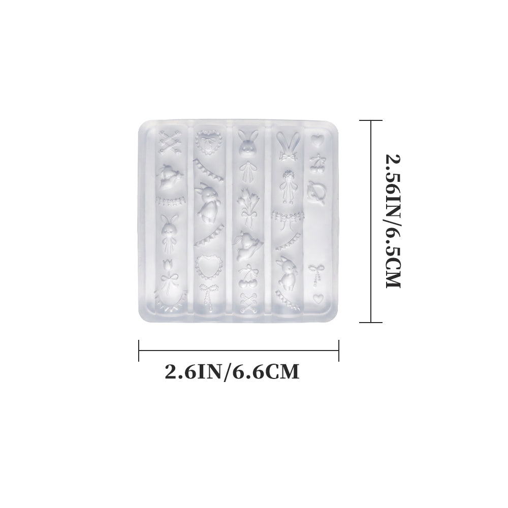 3D Nail Art Mold (Upgrade) - #59 Bunny & Ruffles