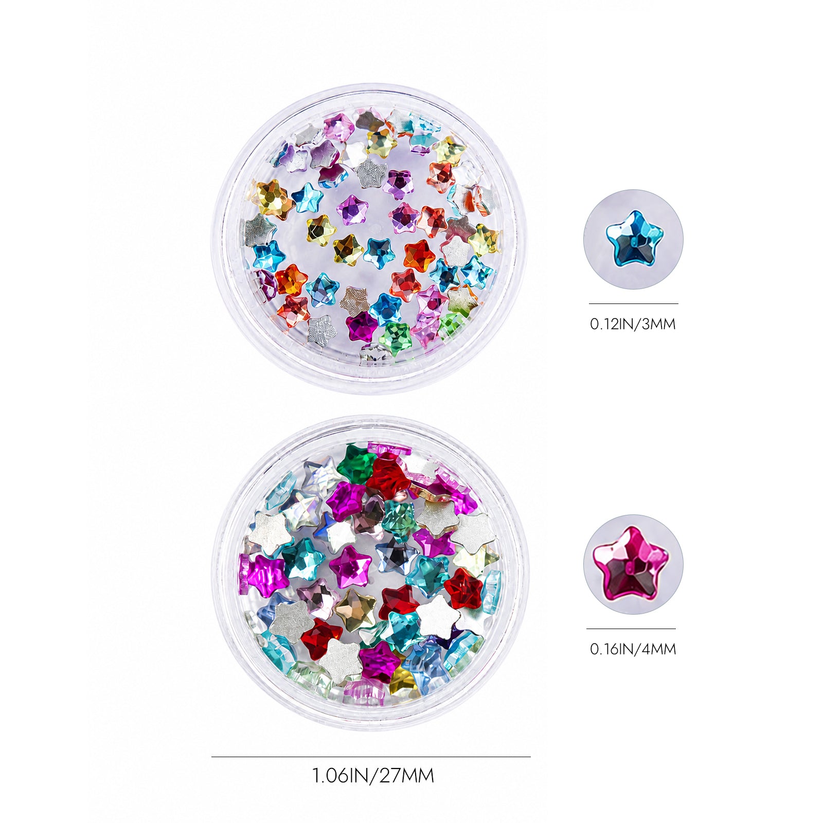 Five-pointed Star Nail Charms
