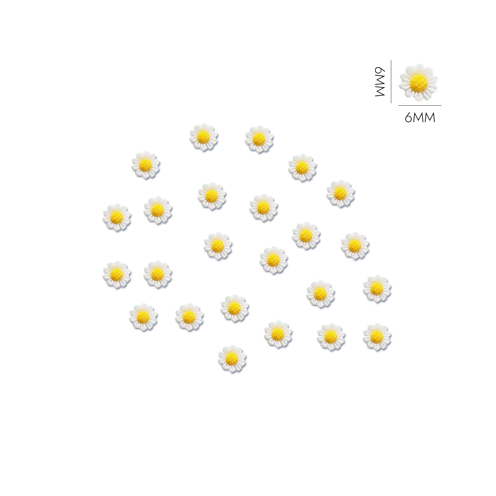 3D Sunflower Nail Charms