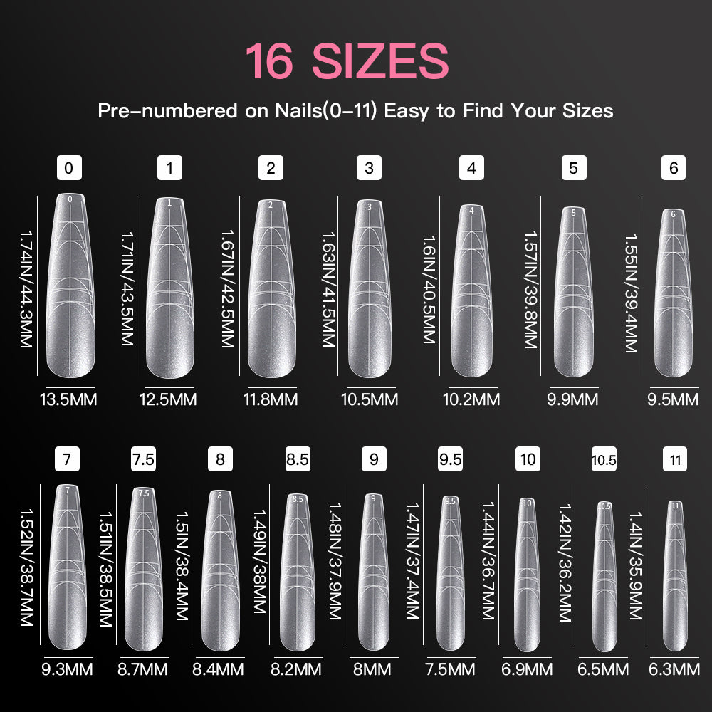 Multifunctional Soft Gel Nail Tips - Coffin