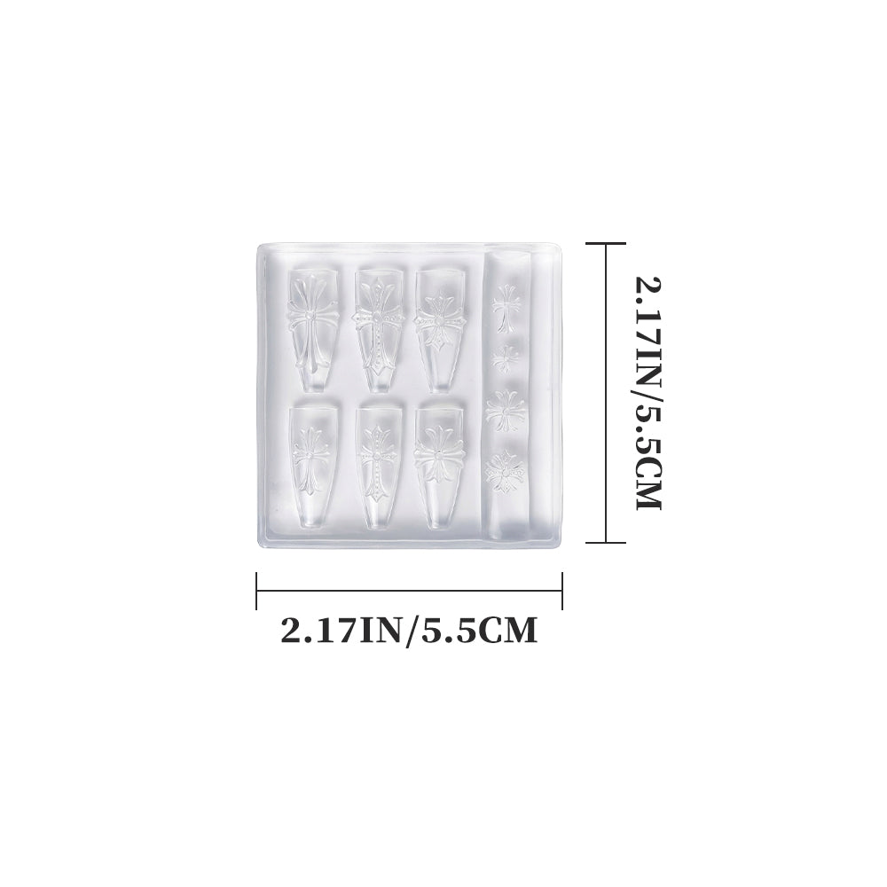 3D Nail Art Mold (Upgrade) - #50 Cross