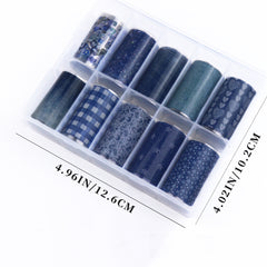 Nail Transfer Foil - Denim Blue