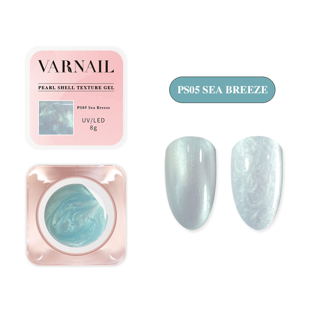 Pearl Shell Texture Gel Polish Set