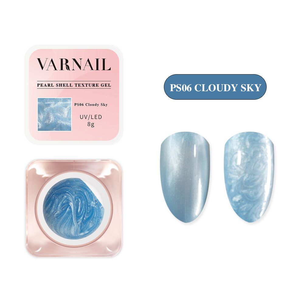 Pearl Shell Texture Gel Polish Set