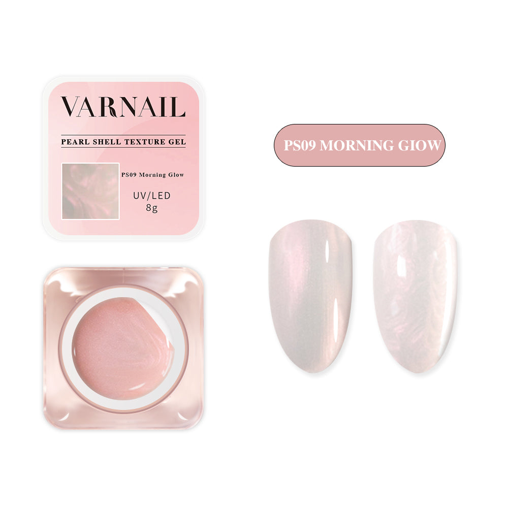 Pearl Shell Texture Gel Polish Set