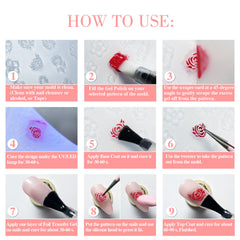 Nail Art Mold - JT010 Lace