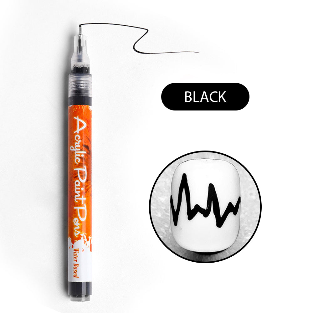 Easy Nail Art Graffiti Line Drawing Pen