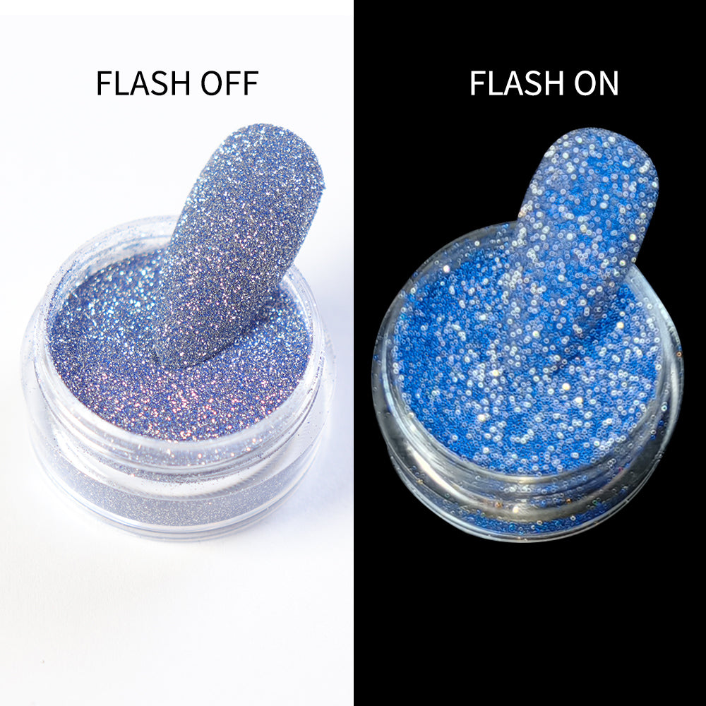 Reflective Nail Glitter - 02 Blue