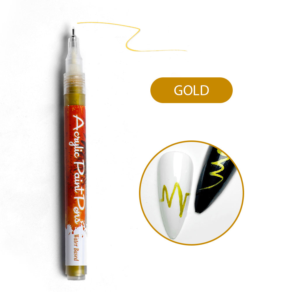 Easy Nail Art Graffiti Line Drawing Pen