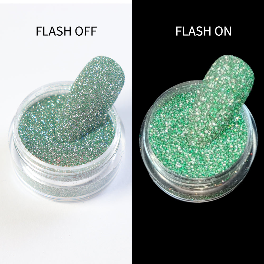 Reflective Nail Glitter - 03 Green