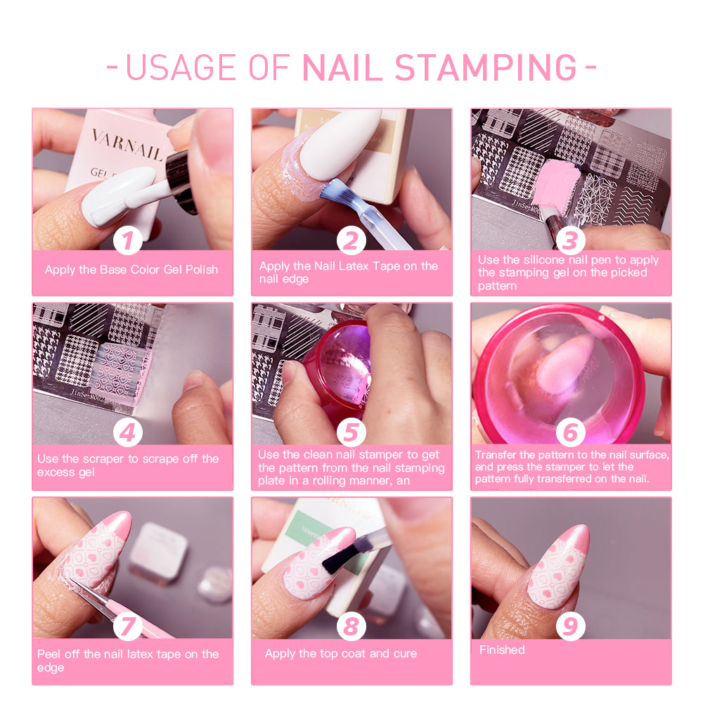 Stamping Gel Paint Polish - 04 Cream Pink