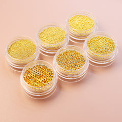 Metallic Caviar Beads - Gold (0.6 mm）