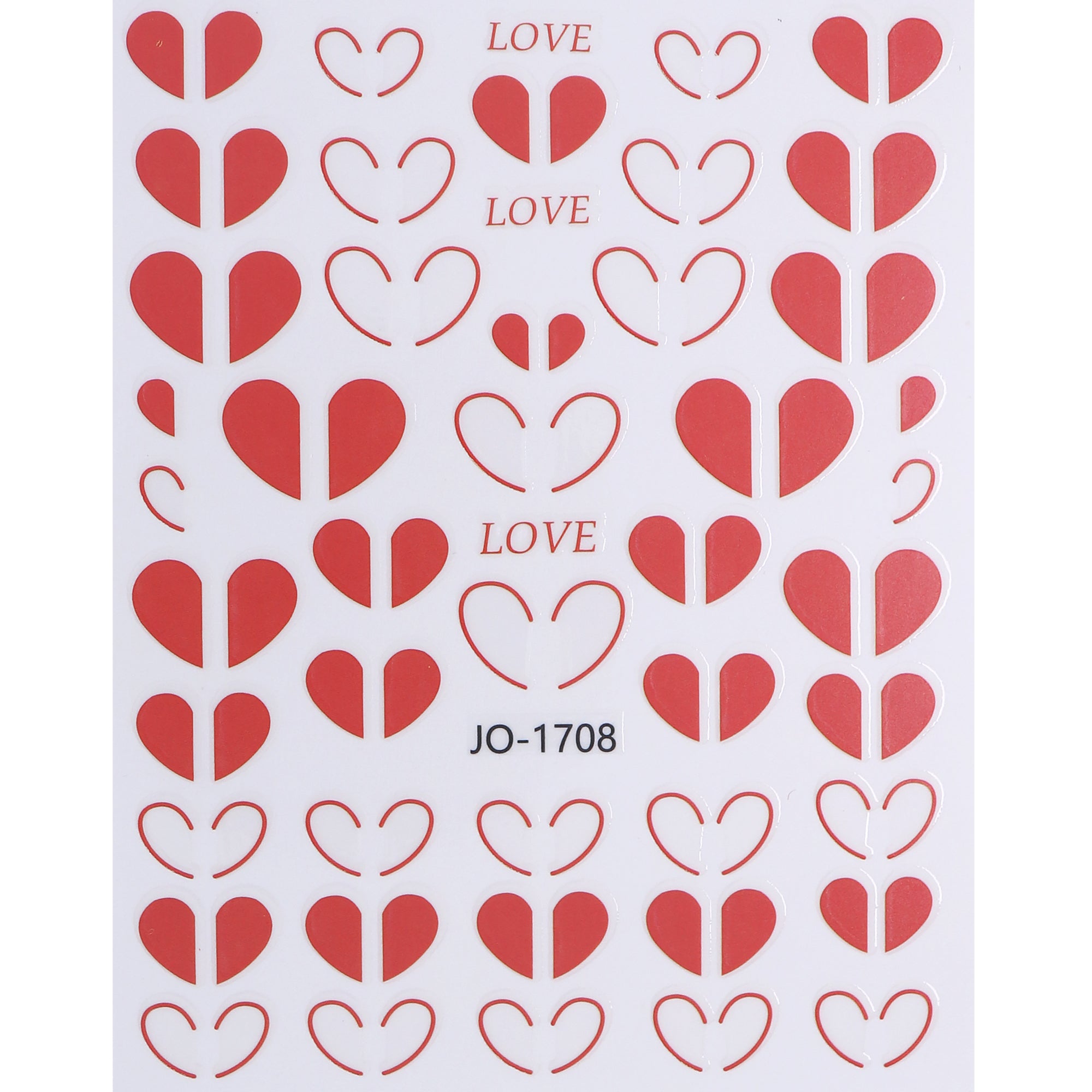 Nail Sticker - Heart & Strawberry