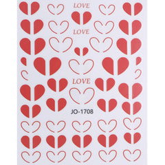 Nail Sticker - Heart & Strawberry