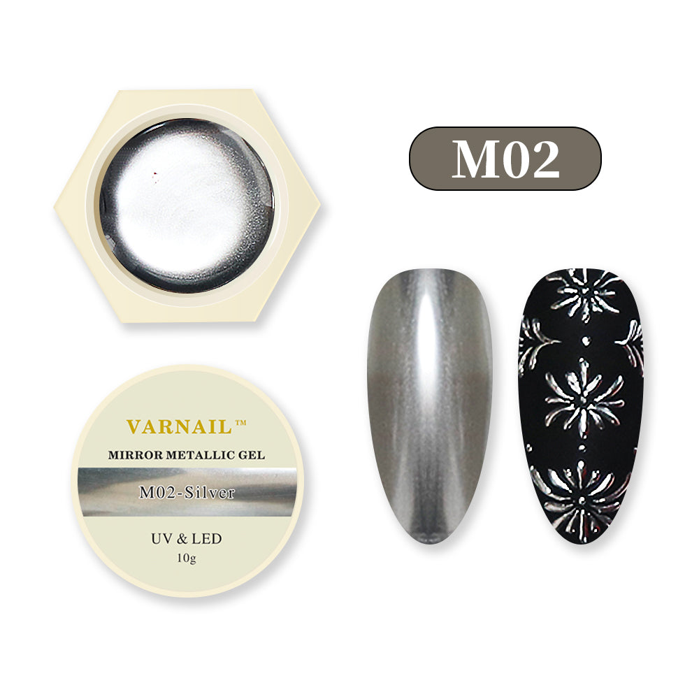 Mirror Metallic Nail Art Gel Set - M0104