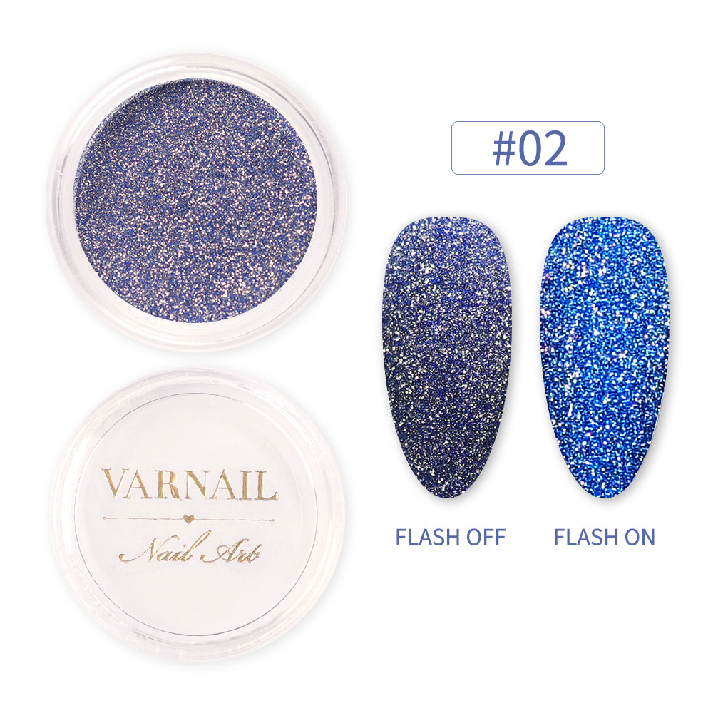 Reflective Nail Glitter - 02 Blue