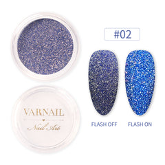 Reflective Nail Glitter - 02 Blue