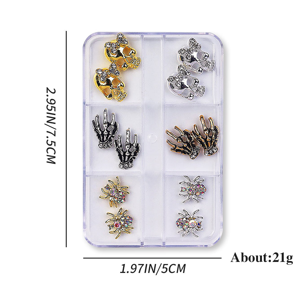 Halloween Nail Charms - 6 Grids