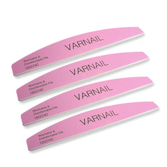 Moon 180/240 Double-Sided Nail File (4 Pcs)