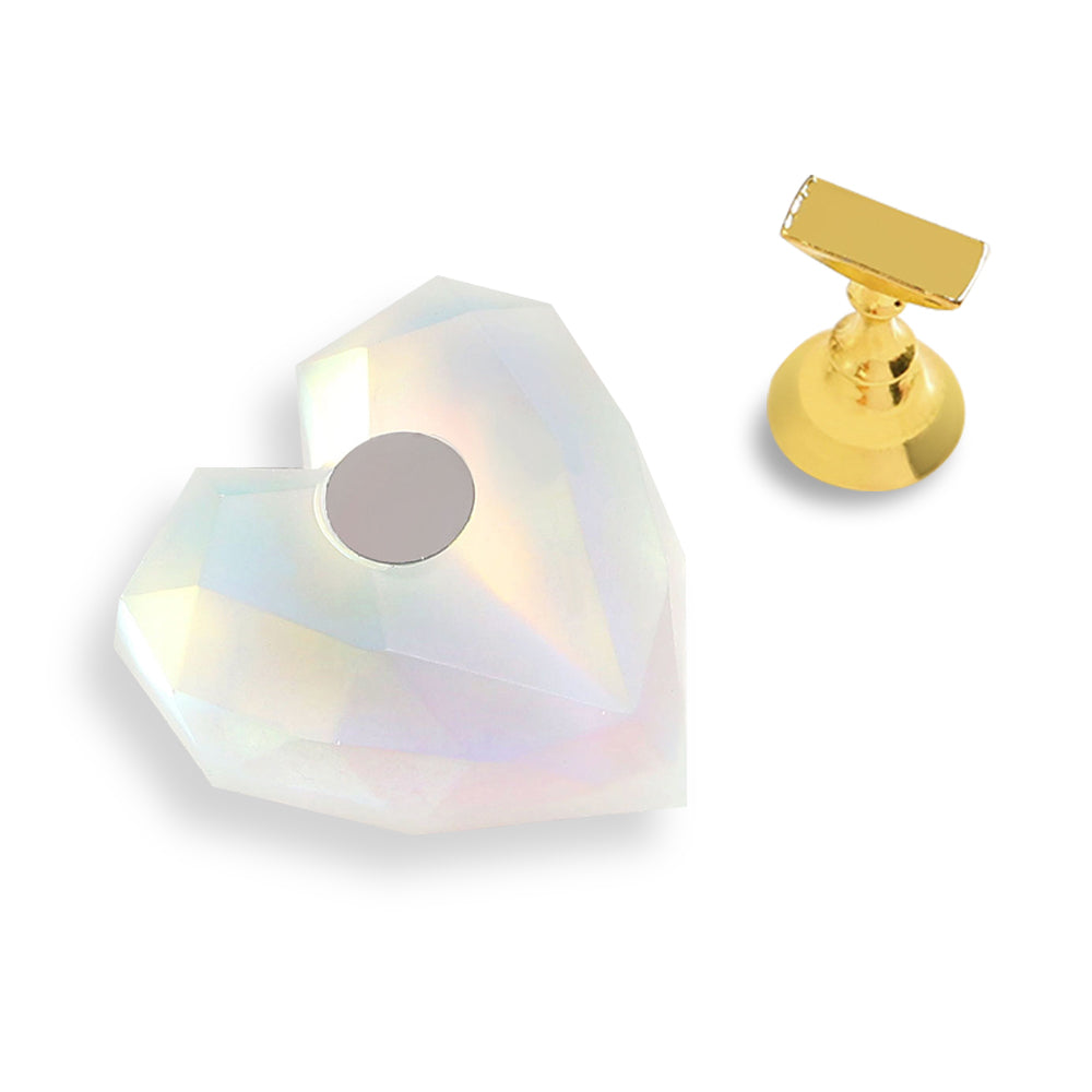 Nail Display Stand - Aurora Heart