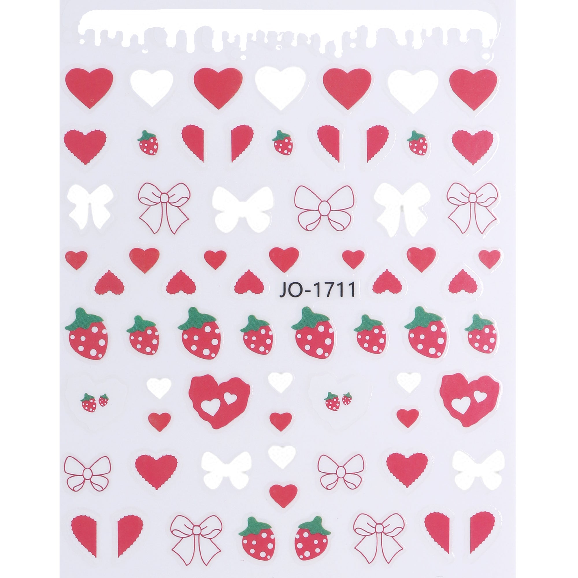 Nail Sticker - Heart & Strawberry