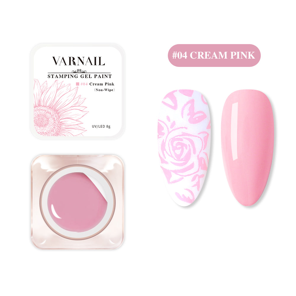 Stamping Gel Paint Polish - 04 Cream Pink