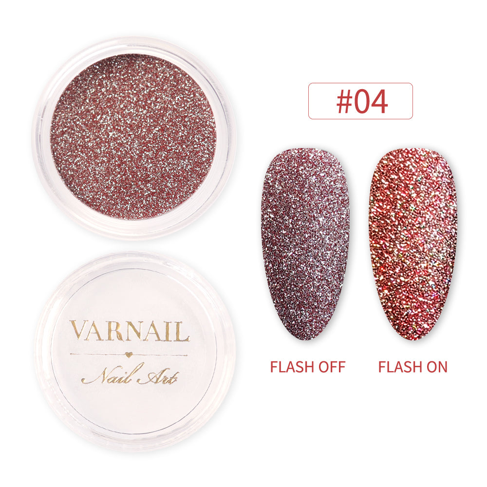 Reflective Nail Glitter - 04 Red