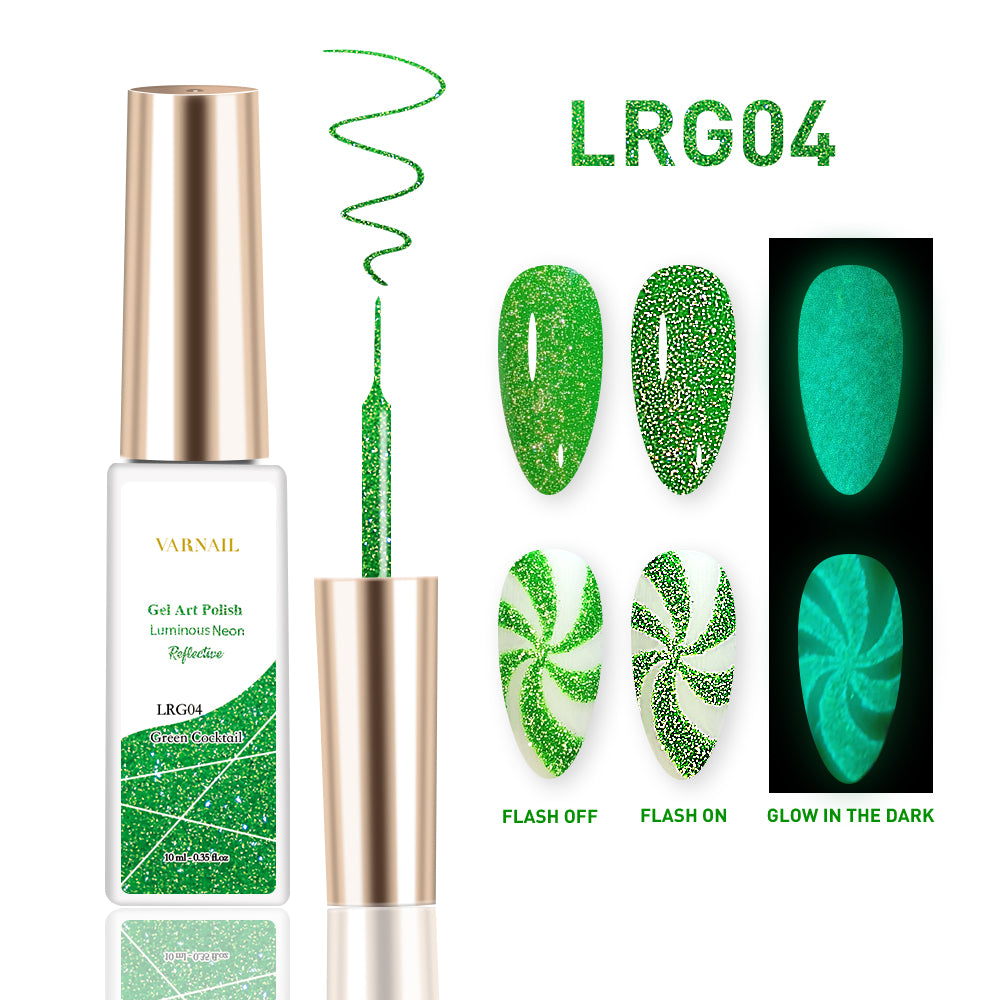 Luminous Neon Reflective Liner Gel - LRG04 Green Cocktail