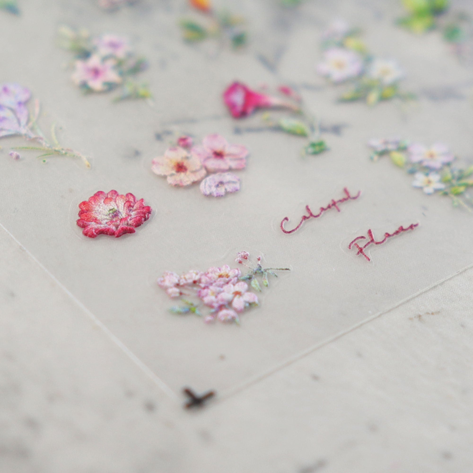 5D Nail Sticker - Flower Illustration