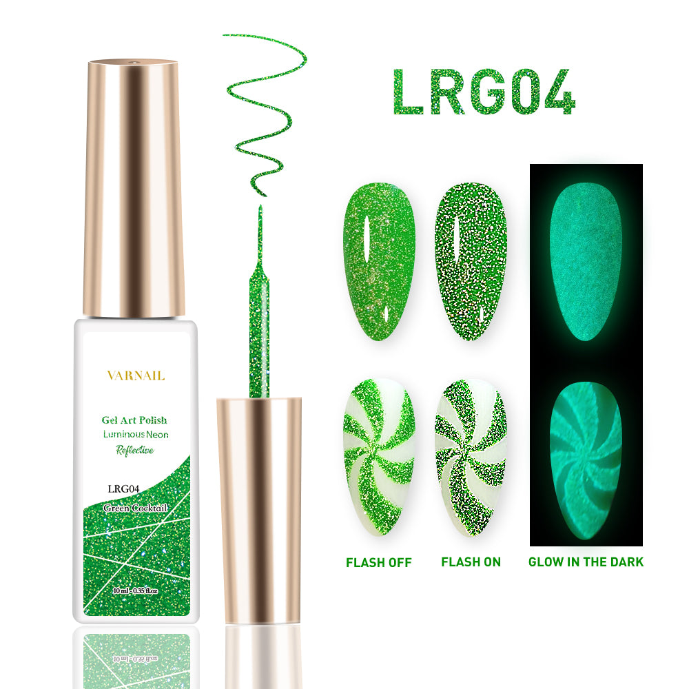 Luminous Neon Reflective Liner Gel Set