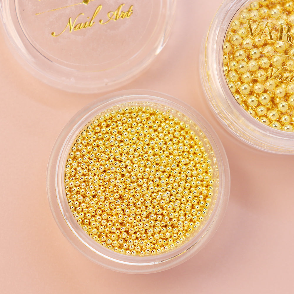 Metallic Caviar Beads - Gold (1 mm）