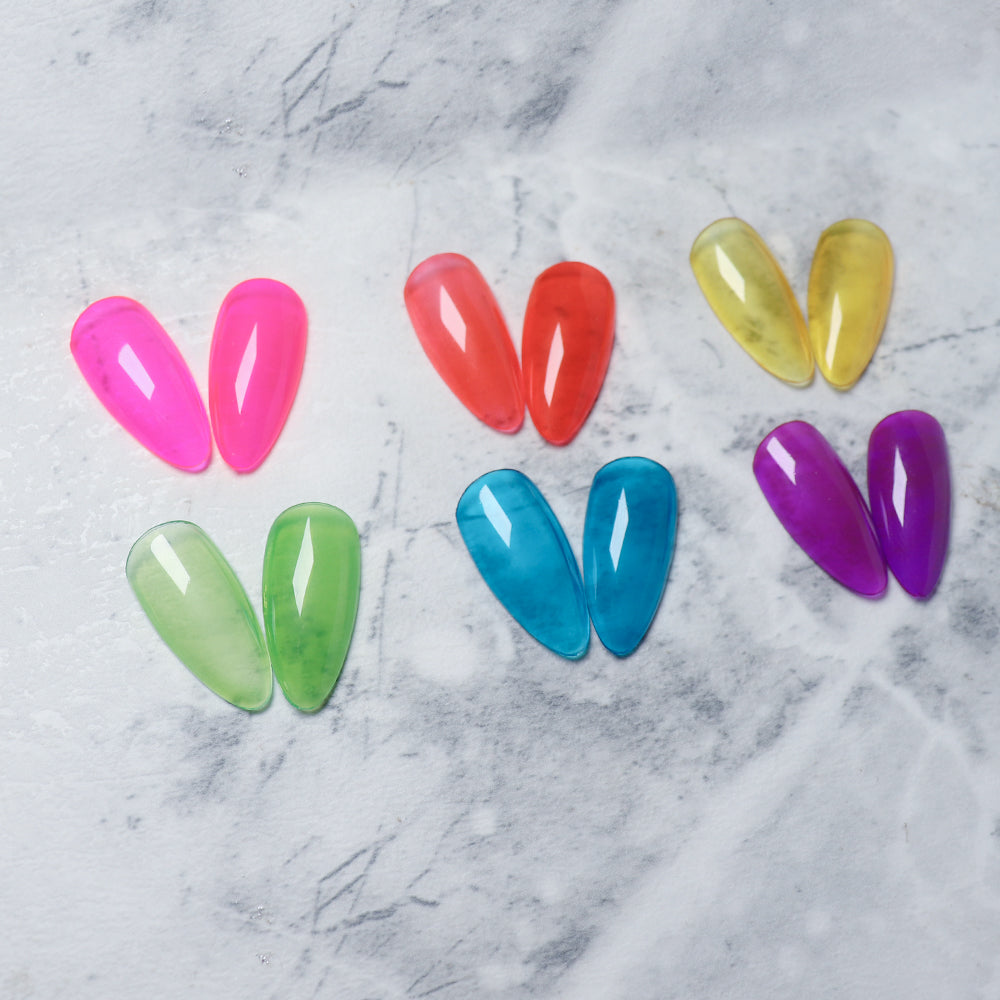 6 Colors Jelly Gel Polish Set - S11 Rainbow Candy