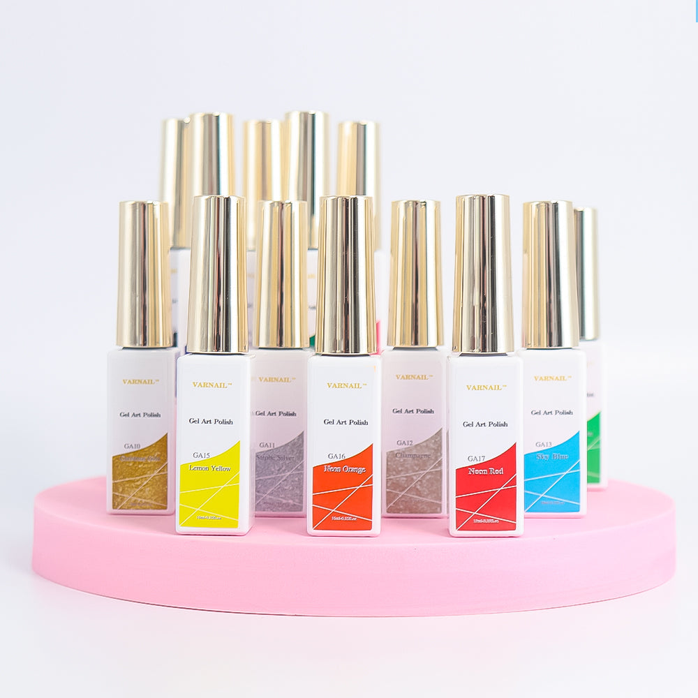 Liner Gel Art Polish - GA11 STROBE SILVER