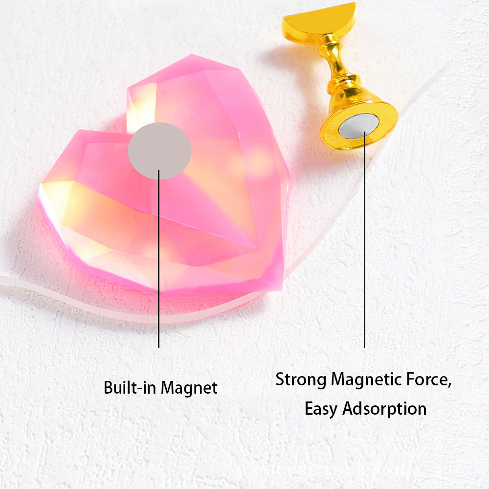 Nail Display Stand - Aurora Heart