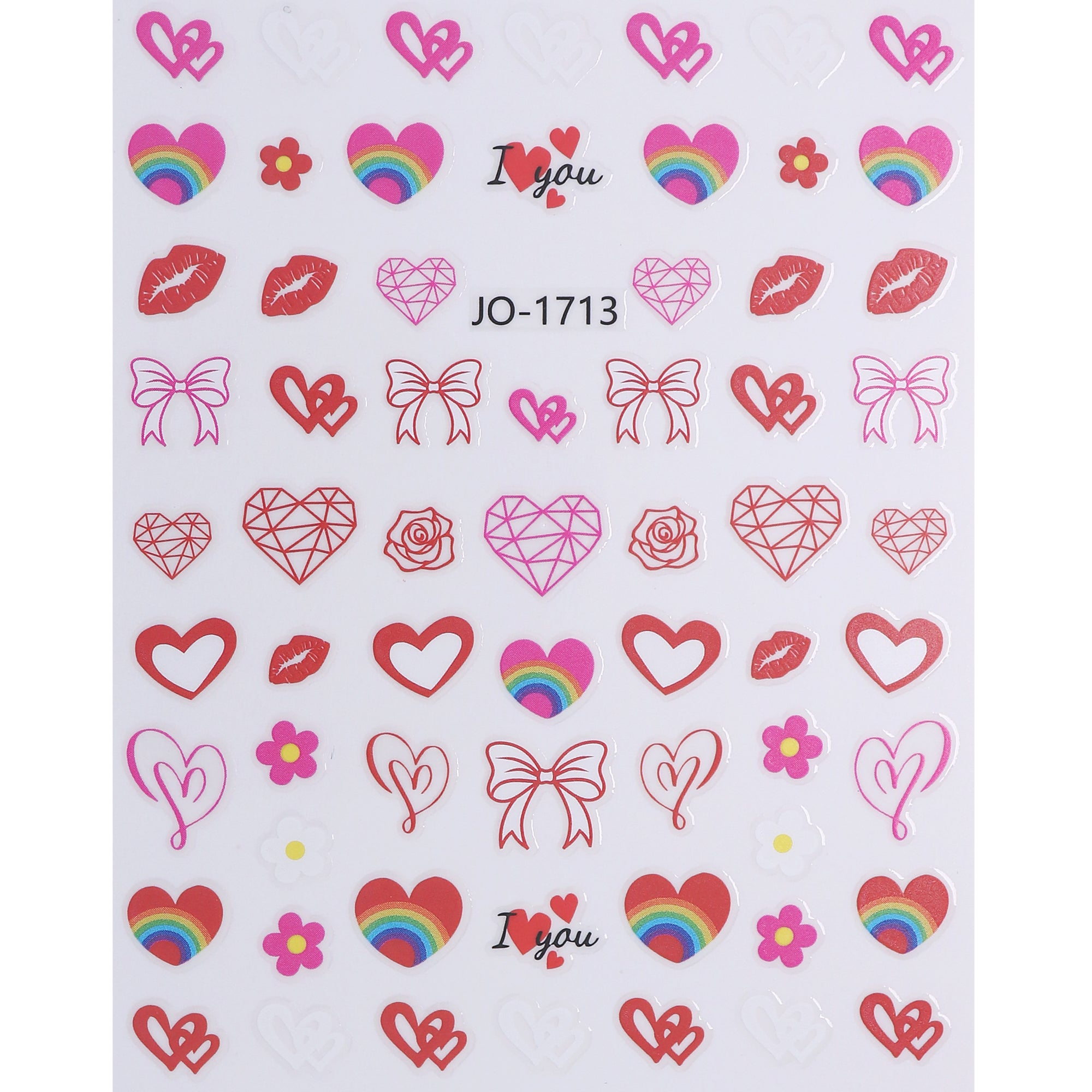 Nail Sticker - Heart & Strawberry