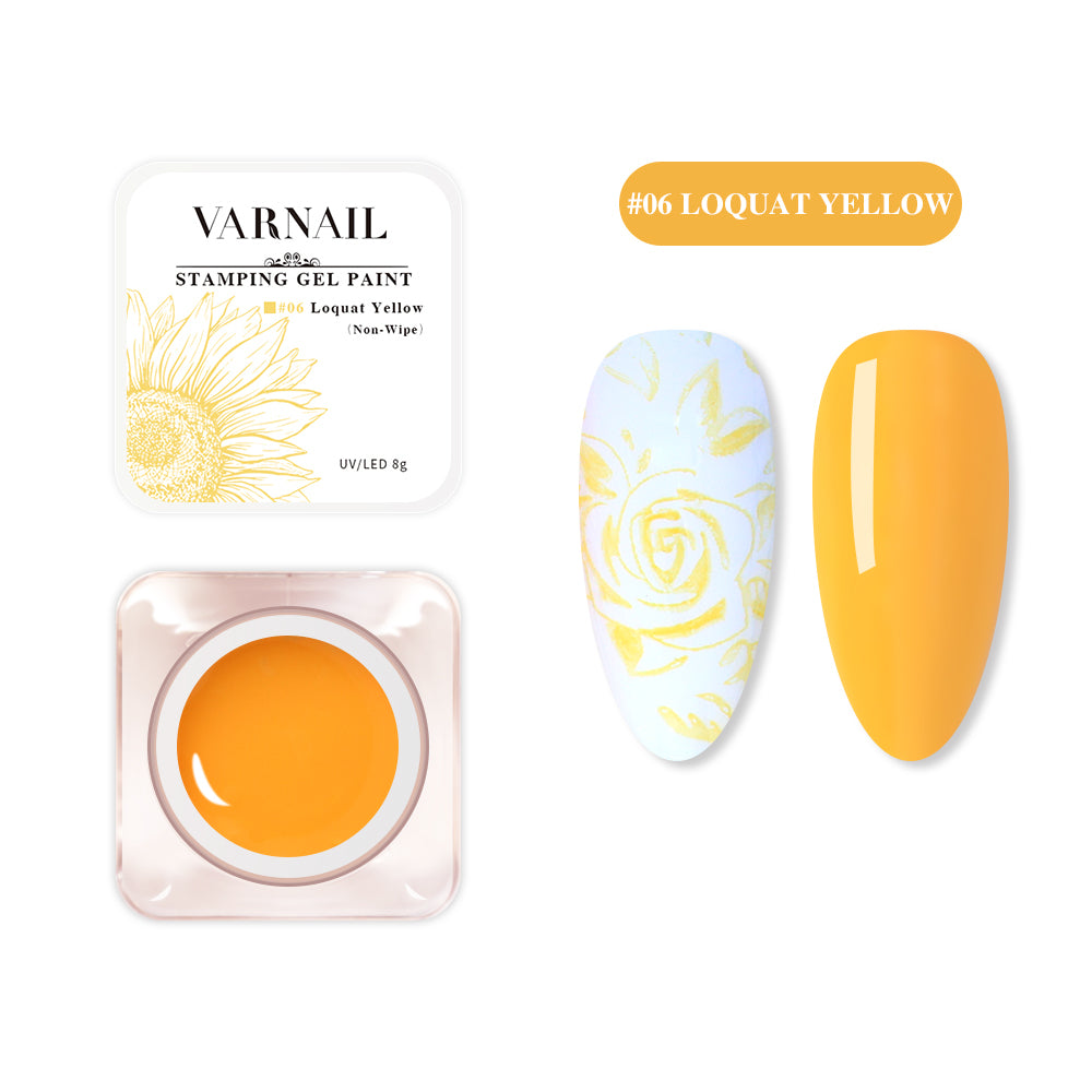 Stamping Gel Paint Polish - 06 Loquat Yellow