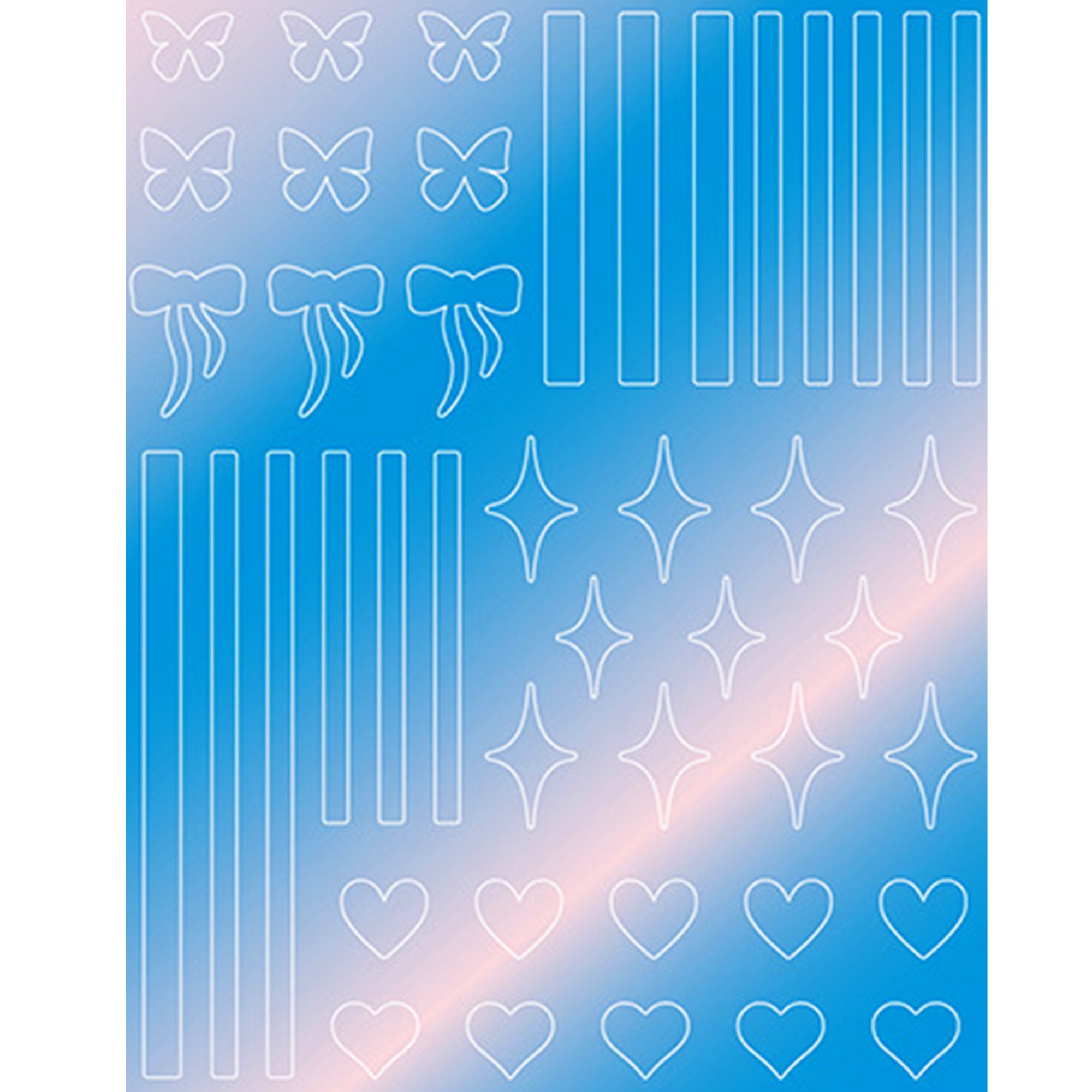 Nail Sticker - Star & Cloud