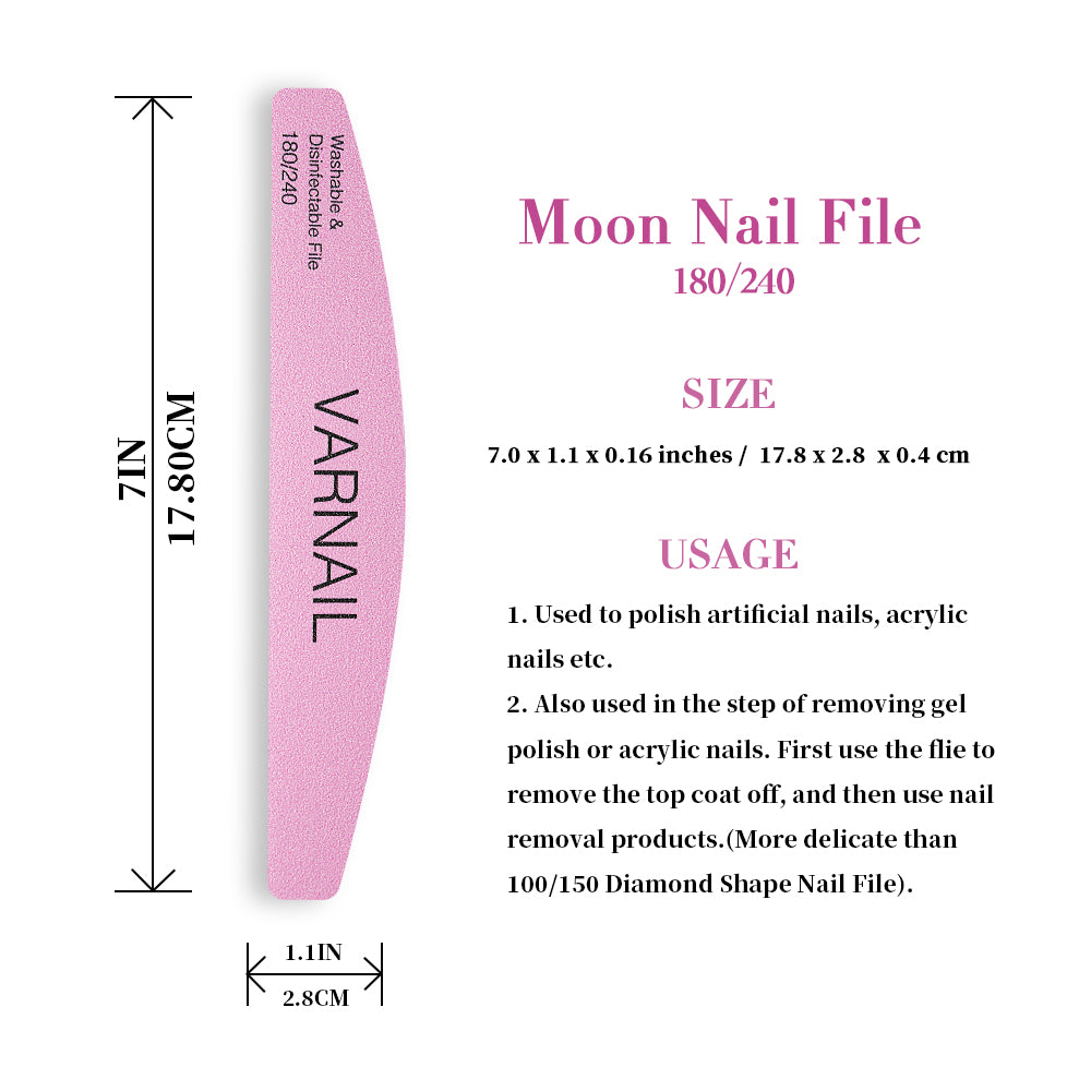 Professional Nail File, Buffer & Shaping Set (4 Pcs)