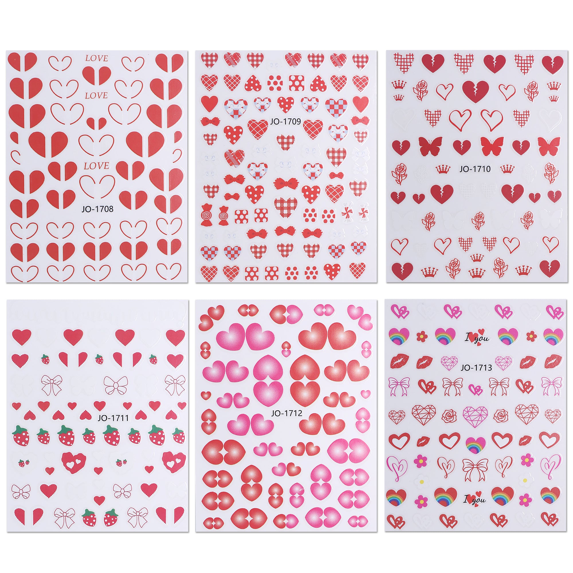 Nail Sticker - Heart & Strawberry