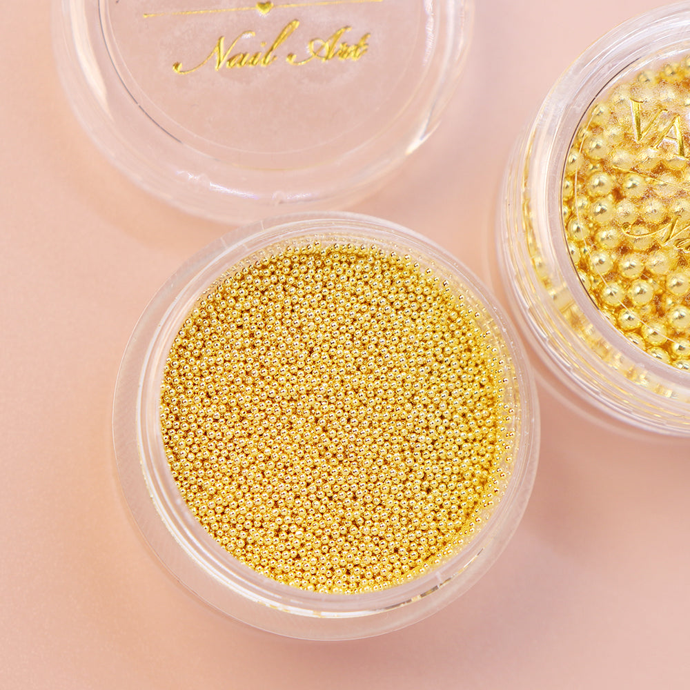 Metallic Caviar Beads - Gold (0.6 mm）