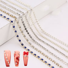 Sparkling Nail Chain Rhinestone Charms (6 Grids）VN1951