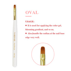 Soft Oval UV Gel Nail Brush