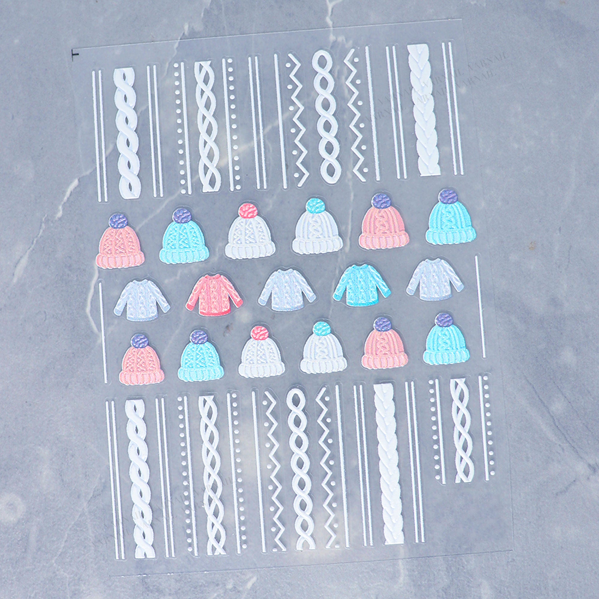 5D Nail Sticker - Sweater #04